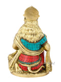 Brass Hanuman Murti In Blessing Sculpture With Gada Statue Hts116