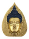 Brass 3D Buddha Face On Leaf Idol Showpiece Bbs258