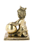 Makhan Chor Krishna Brass Idol Kbs135