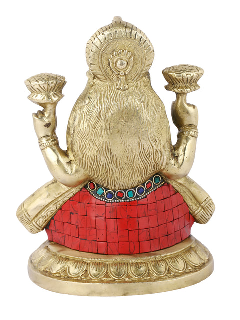 Brass Laxmi Ganesh Set Idol Murti Showpiece Lgbs140