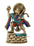 Handcrafted Hanuman Lifted Sanjeevani Mountain Idol Sculptures Showpiece Hts112