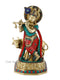 Lord Krishna With Cow Brass Decorative Statue Kts115
