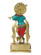 Brass Standing Flute Playing Krishna Statue Kts107