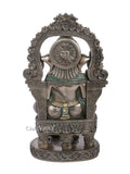 Ganesha Sitting On Throne Resin Statue Kc299