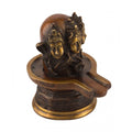 Brass Three Face Shiva Idol