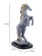 Polyresin Horse with Uplifted Legs Standing Showpiece