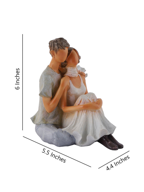 Handmade Couple Sculpture Figurine for Home Decor