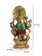 Brass Kan Drishti Ashtabhuja-Dhari Ganesh Idol Statue Gts244