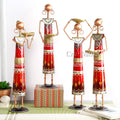 Iron Village Women Decorative Doll Showpiece For Home 