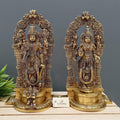 Brass Standing  Laxmi narayan vishnu Idol Murti Statue (Set Of 2)