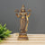 Standing Vishnu Brass Idol Murti Holding Club Statue
