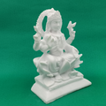 Marble Made Goddess Lakshmi Statue Diwali Puja Figurine