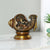 Brass Relaxing Ganesha On Conch Idol Statue Gbs202