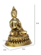Blessing Lord Buddha Brass Idol With Scared Kalash Bbs249