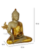 Meditating Lord Buddha Brass Idol With Scared Kalash Statue Bbs294