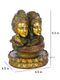Brass Antique Finish Shiva Parvati Idol Shbs116