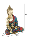 Handmade Brass Lord Buddha Medicine Idol Bts180