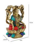 Maa Laxmi Statue With Lotus Base Decorative Showpiece Lts121
