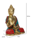 Brass Lord Buddha Idol Showpiece Bts196