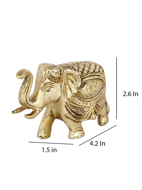 Ethnic Indian Brass Elephant Decorative Showpiece DFBS428