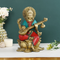 Goddess Maa Saraswati Idol Sitting On Lotus Brass Showpiece Sts110