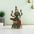 Goddess Laxmi Statue Sitting Sculpture Decorative Showpiece Lts110