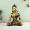 Brass Meditating Lord Buddha Idol With Scared Kalash Statue Bbs170